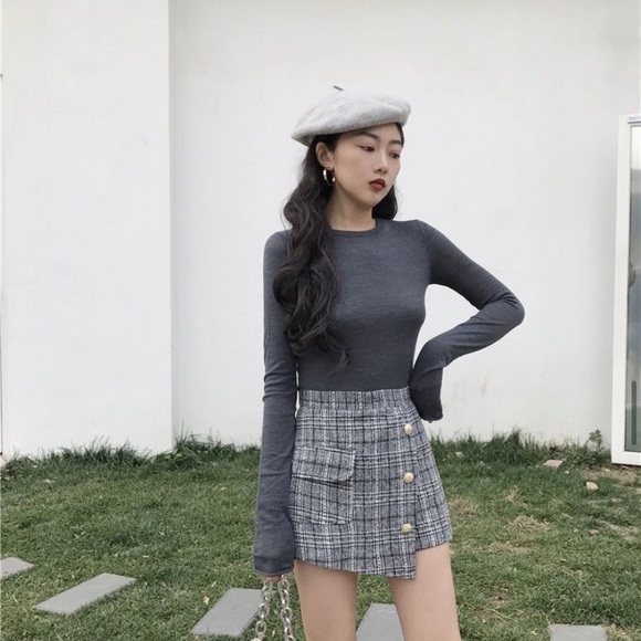 Plaid Mini Skort - Picture 2 of 14